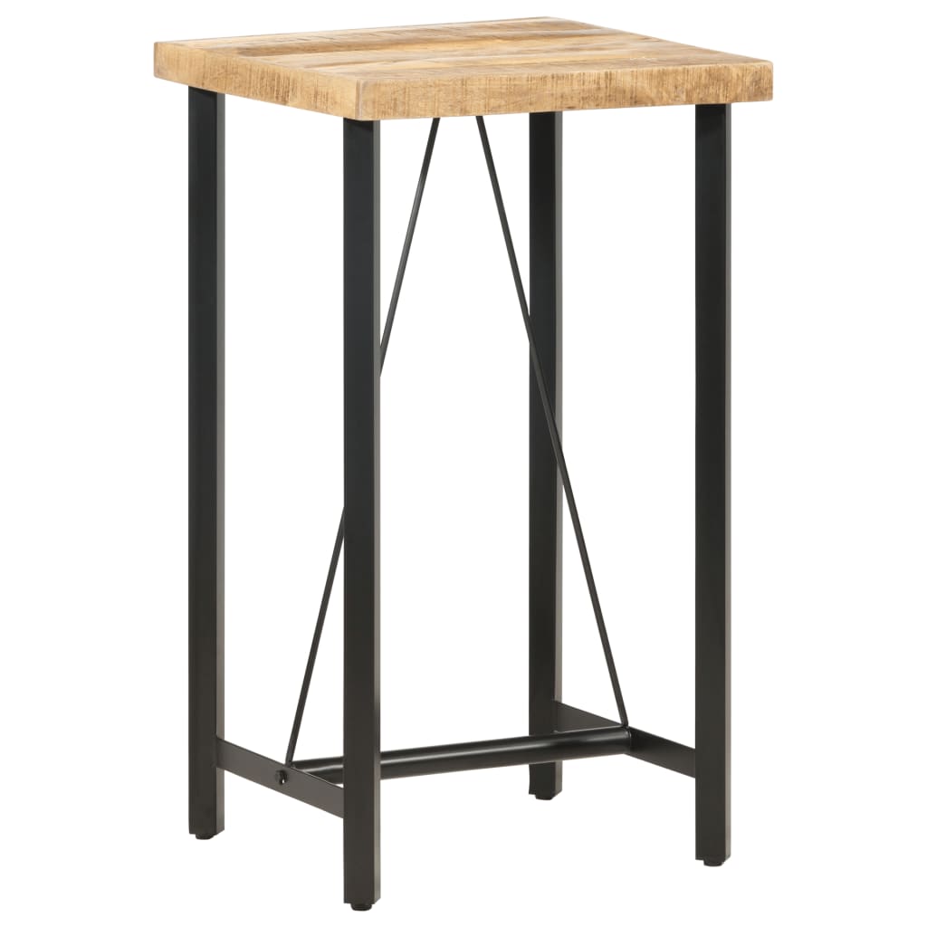 vidaXL Baaripöytä 60x60x107 cm karkea mangopuu