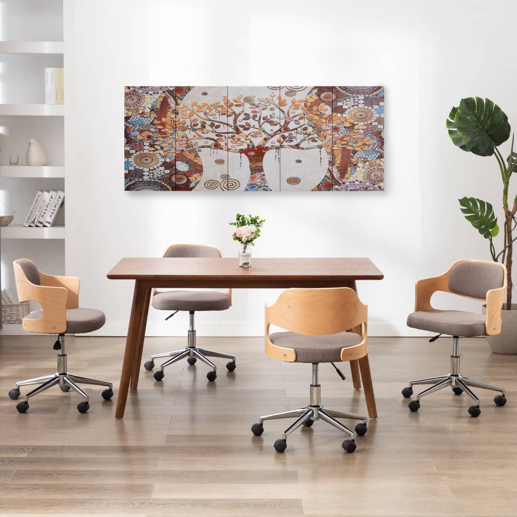 vidaXL Kanvaasitaulusarja puu monivärinen 200 x 80 cm