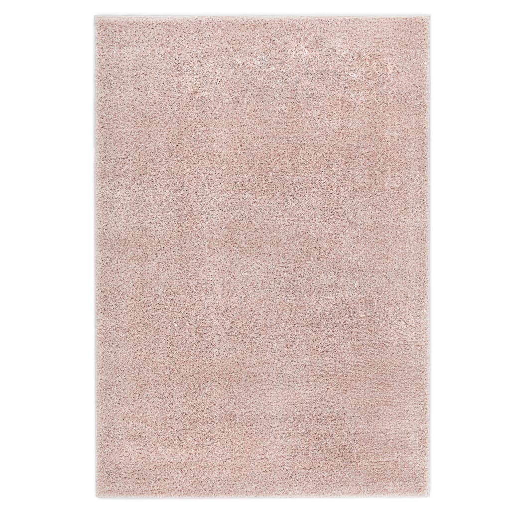 vidaXL Shaggy-matto 120x170 cm vanha pinkki