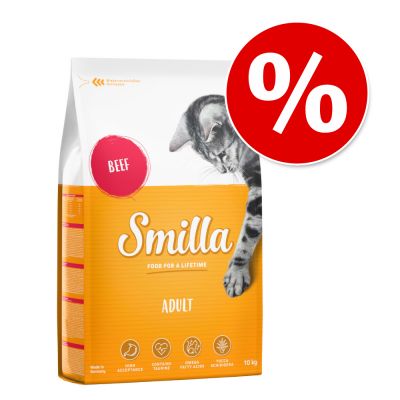 20% alennusta: 10kg Smilla-kissanruokaa - Adult, naudanliha
