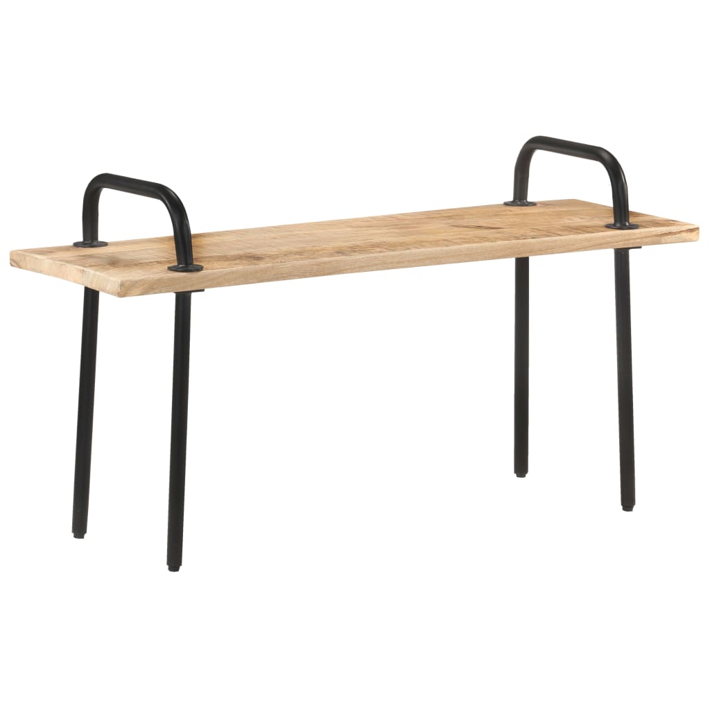 vidaXL Penkki 110 cm karkea mangopuu
