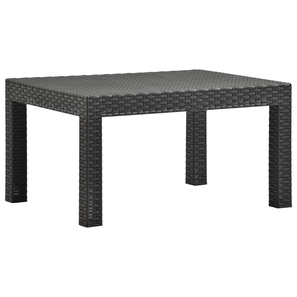vidaXL Puutarhapöytä antrasiitti 58x58x41 cm PP