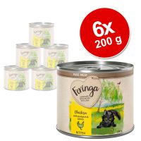 Feringa Pure Meat Kitten 6 x 200 g - kani, palsternakka & kissanminttu