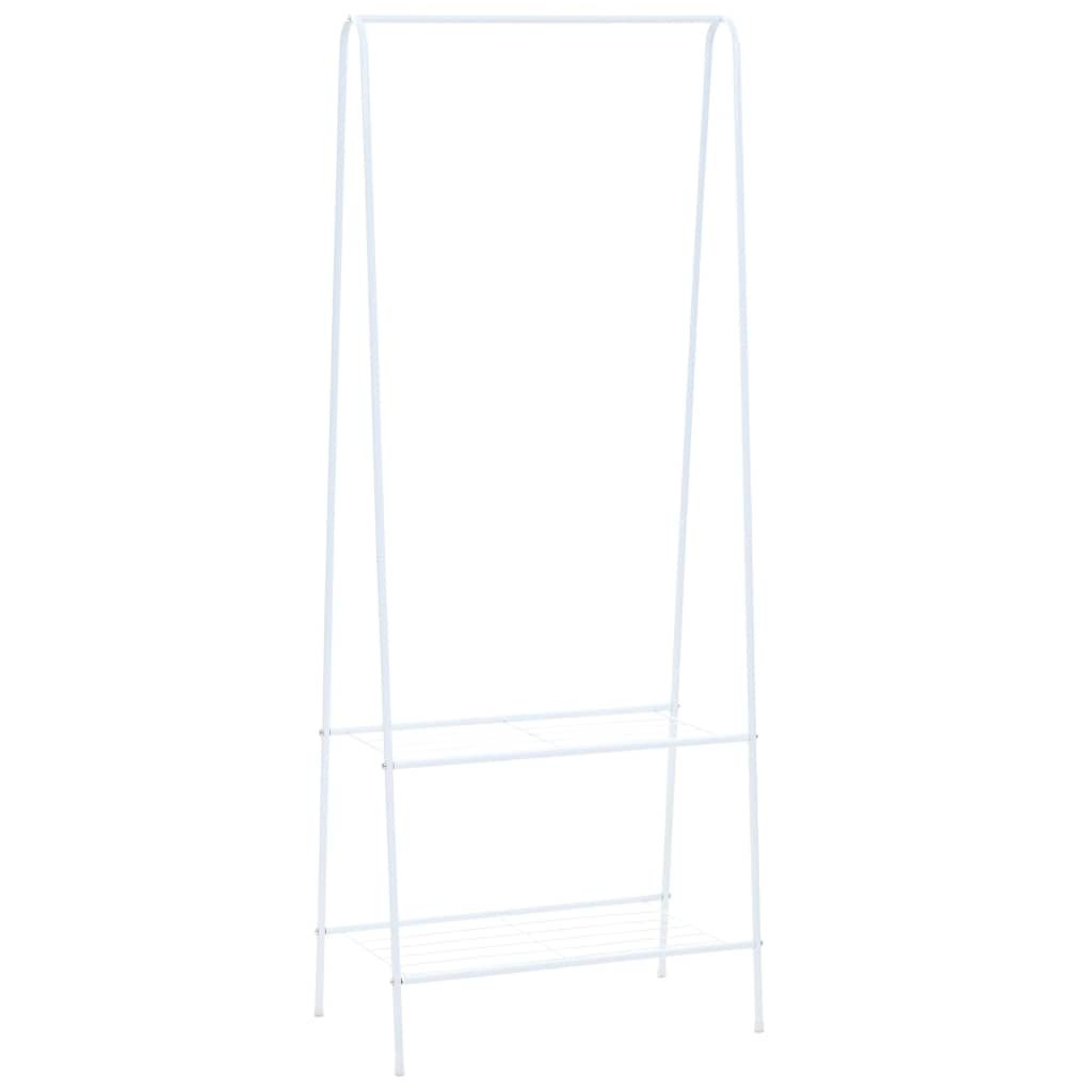 vidaXL Vaateteline 59x35x150 cm valkoinen
