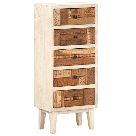 vidaXL Lipasto 45x30x105 cm kierrätetty täyspuu