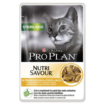 Pro Plan Sterilised 6 x 85 g - Sterilised, nauta