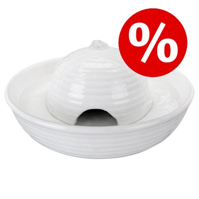 Trixie Vital Flow mini -juomalähde, keraaminen 10% alennuksella! - juomalähde mini, valkoinen 800ml