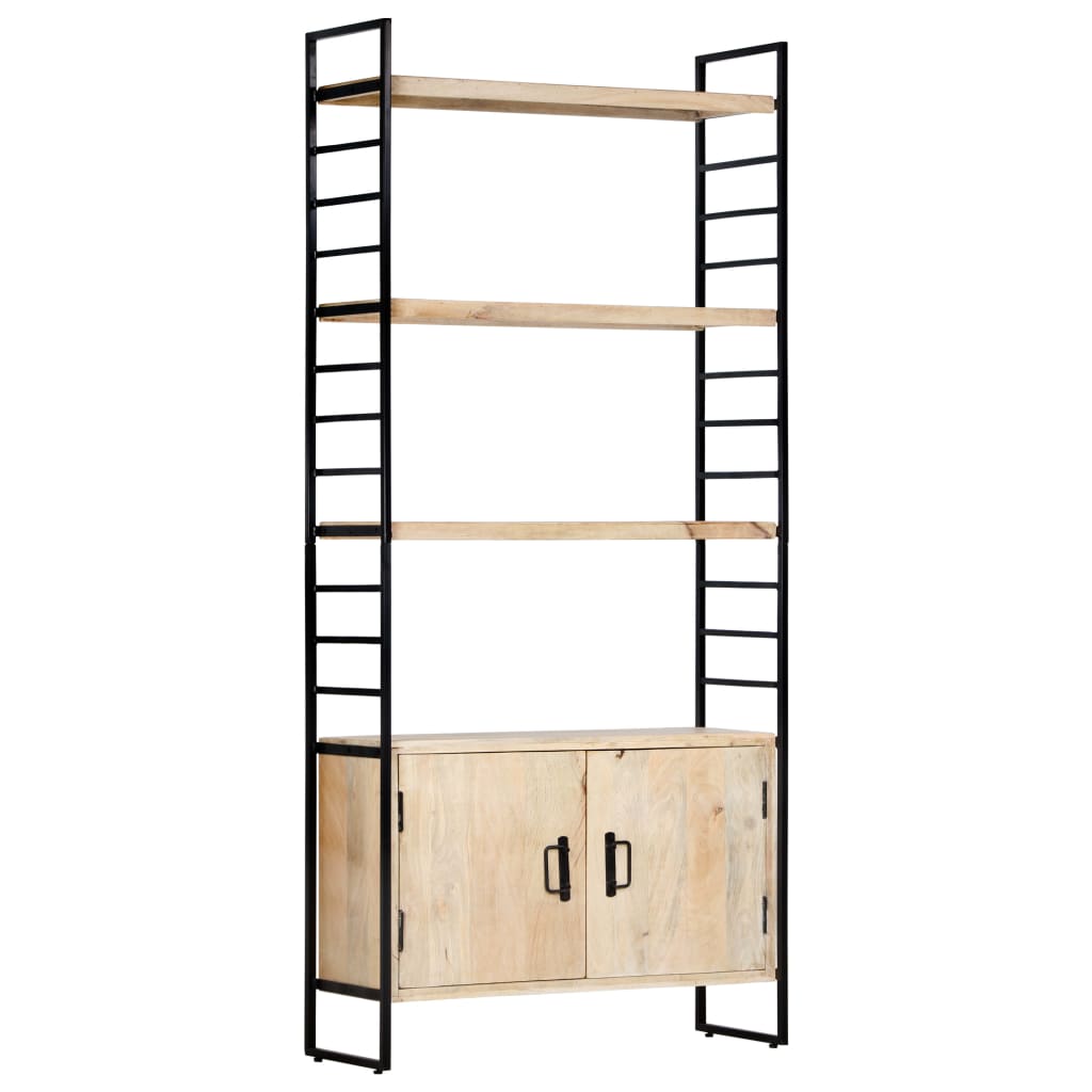 vidaXL Kirjahylly 4 tasoa 80x30x180 cm täysi mangopuu