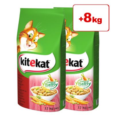 16 + 8 kg ! Kitekat Adult -kissanruoka - Chicken & Vegetables