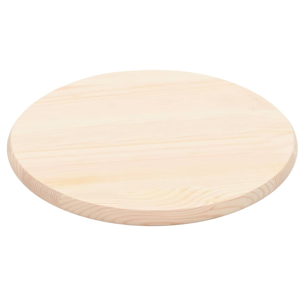 vidaXL Pöytälevy luonnollinen mänty pyöreä 25 mm 50 cm