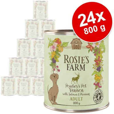 Rosie's Farm Adult -säästöpakkaus 24 x 800 g - kana & kalkkuna