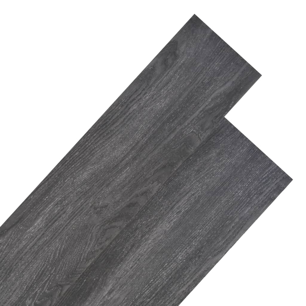 vidaXL PVC-lattialankut 5,26 m² 2 mm Musta ja valkoinen