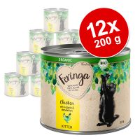 Feringa Organic Kitten 12 x 200 g - luomuvasikka, luomukurpitsa & luomumeriteurikka