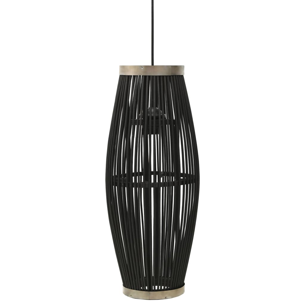 vidaXL Riippuvalaisin musta paju 40 W 21x50 cm ovaali E27