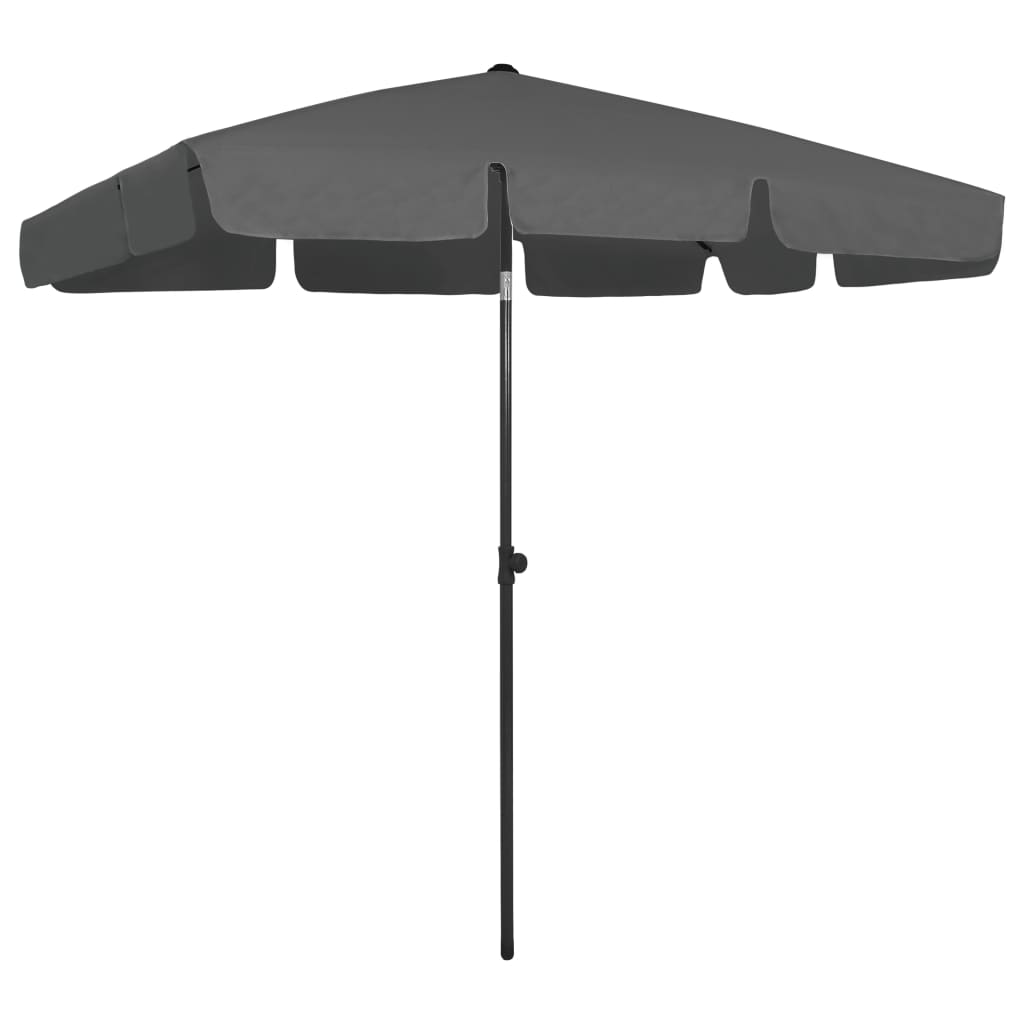 vidaXL Rantavarjo antrasiitti 200x125 cm