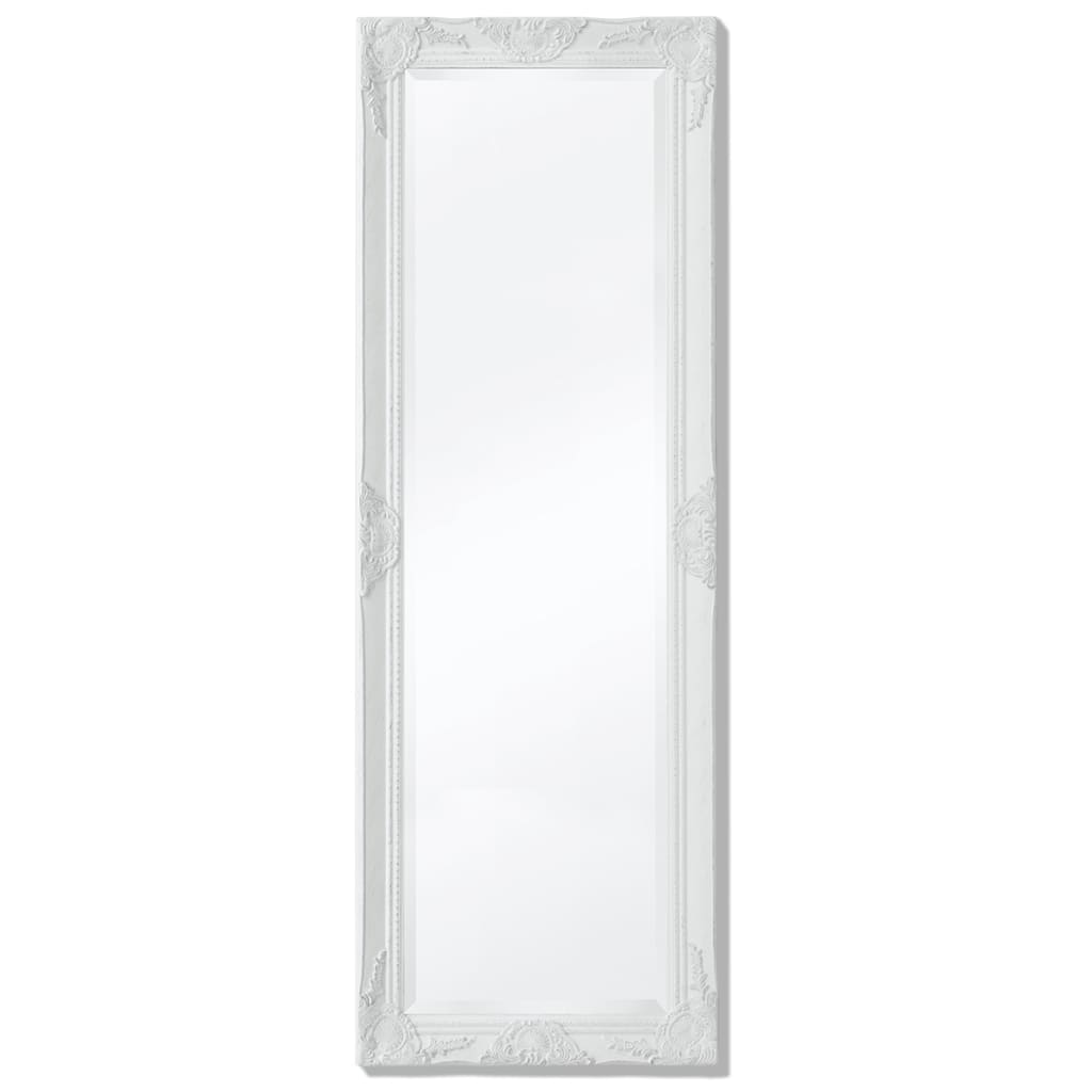 vidaXL Seinäpeili Barokkityylinen 140x50 cm Valkoinen