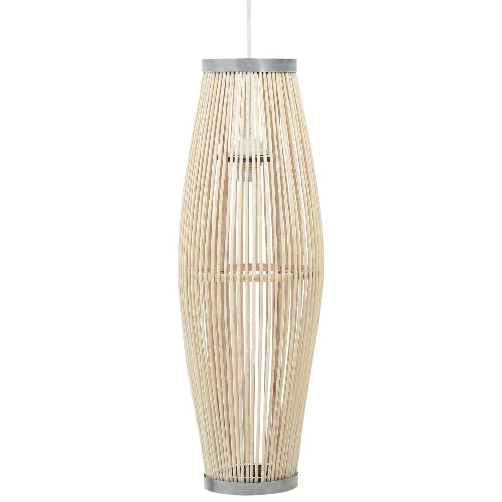 vidaXL Riippuvalaisin valkoinen paju 40 W 25x62 cm ovaali E27