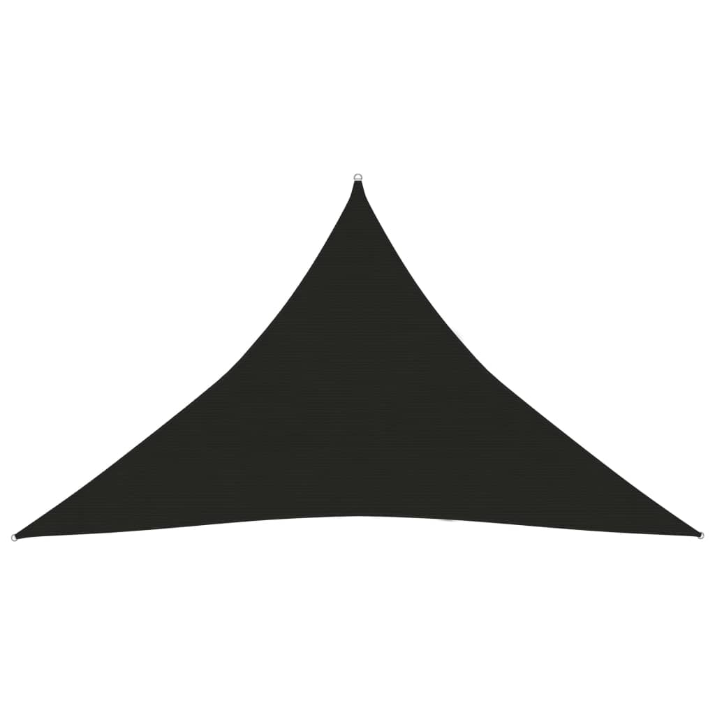 vidaXL Aurinkopurje 160 g/m² musta 5x5x6 m HDPE