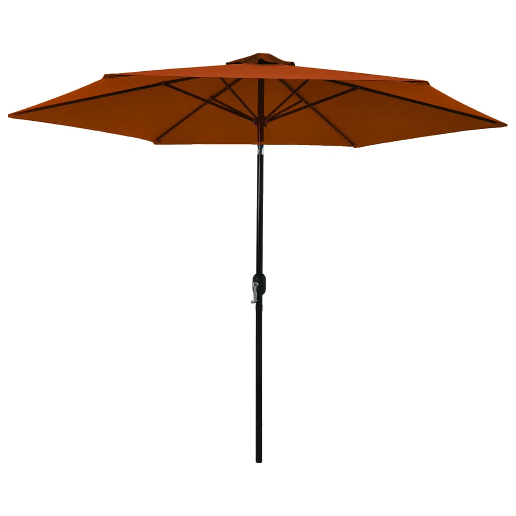 vidaXL Aurinkovarjo metallirunko terrakotta 300 cm