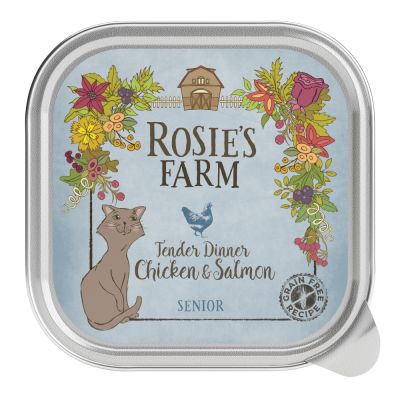 Rosie's Farm Senior 16 x 100 g - Senior: kana & lohi