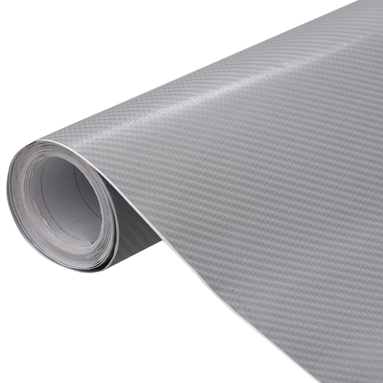 vidaXL Auton päällystekalvo 4D hopea 100x150 cm