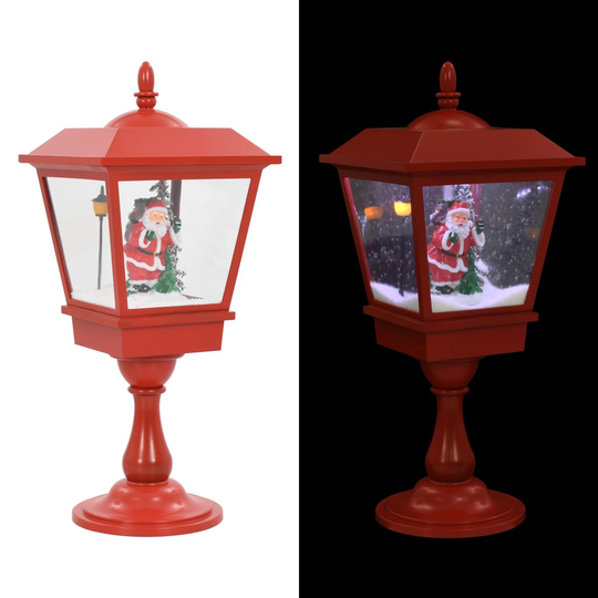 vidaXL Jouluinen jalustavalaisin joulupukilla 64 cm LED