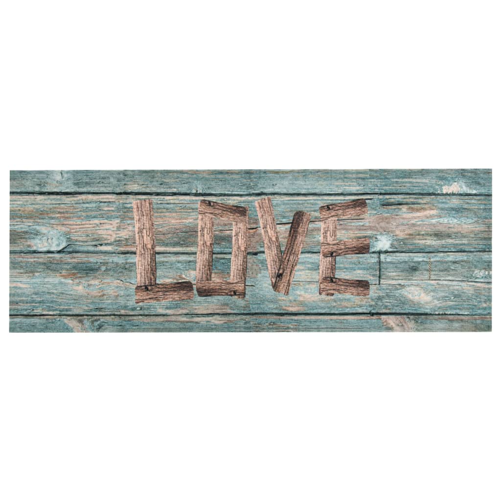 vidaXL Keittiön pestävä lattiamatto Love 60x300 cm