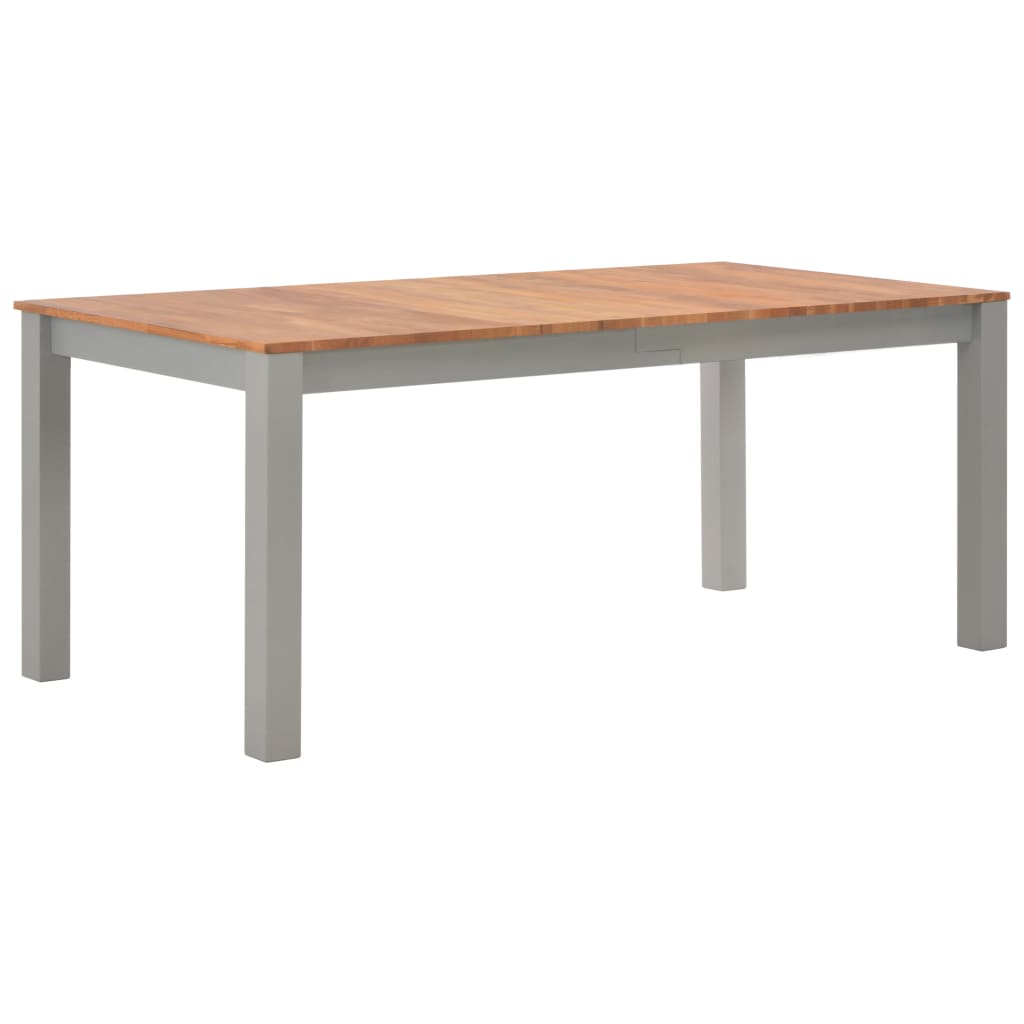 vidaXL Ruokapöytä 180x90x74 cm täysi tammi