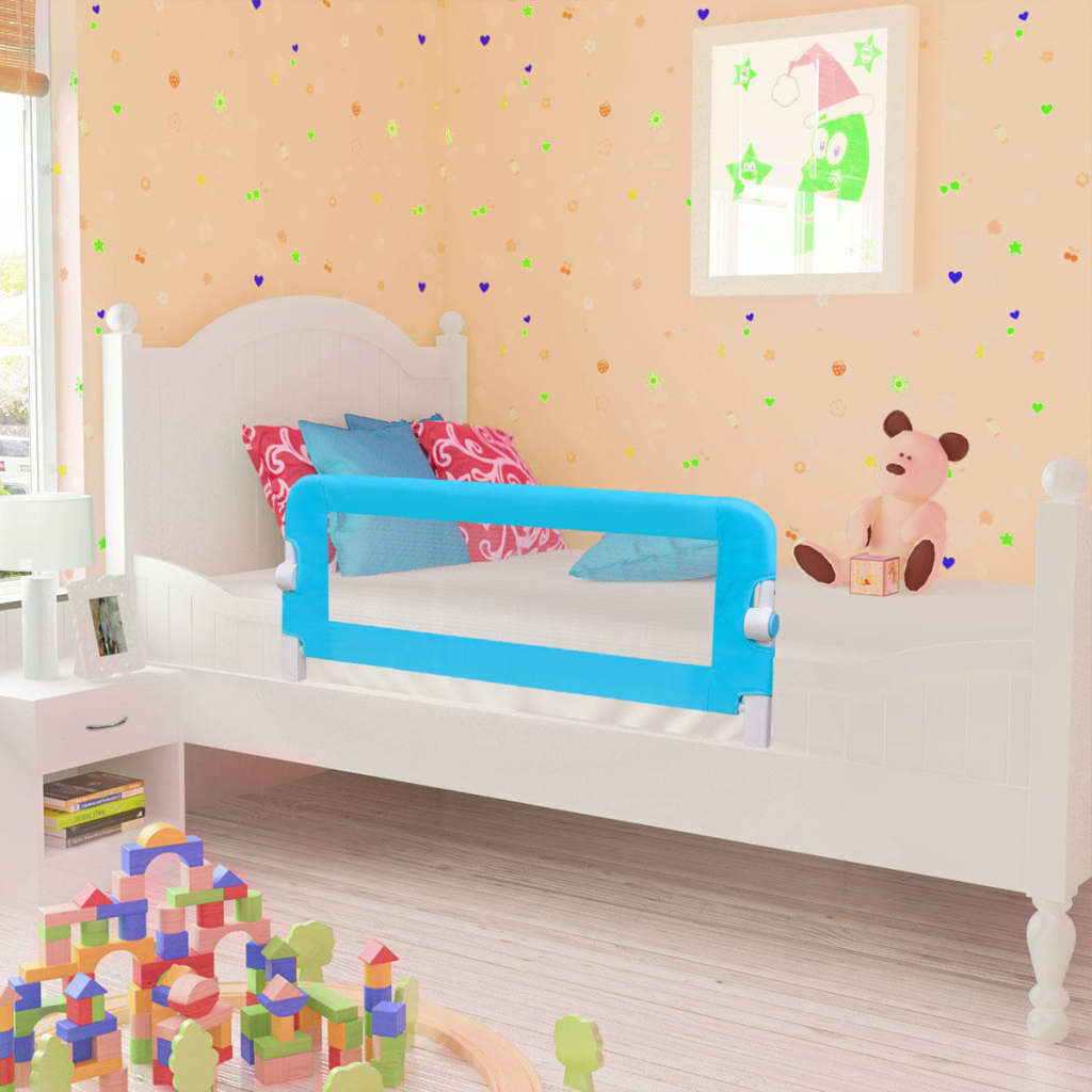 vidaXL Turvalaita sänkyyn 2 kpl sininen 102x42 cm
