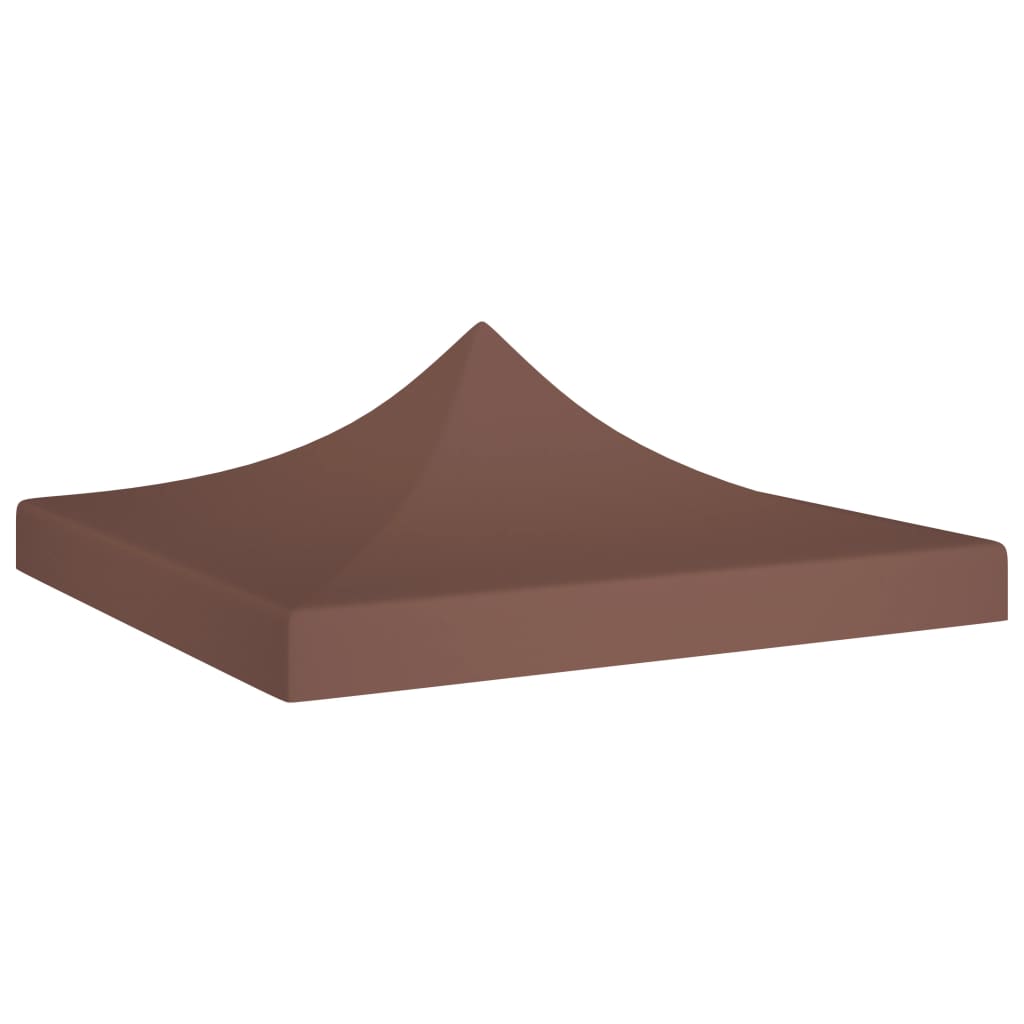 vidaXL Juhlateltan katto 3x3 m ruskea 270 g/m²