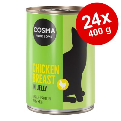 Cosma Original hyytelössä -säästöpakkaus 24 x 400 g - kananrinta