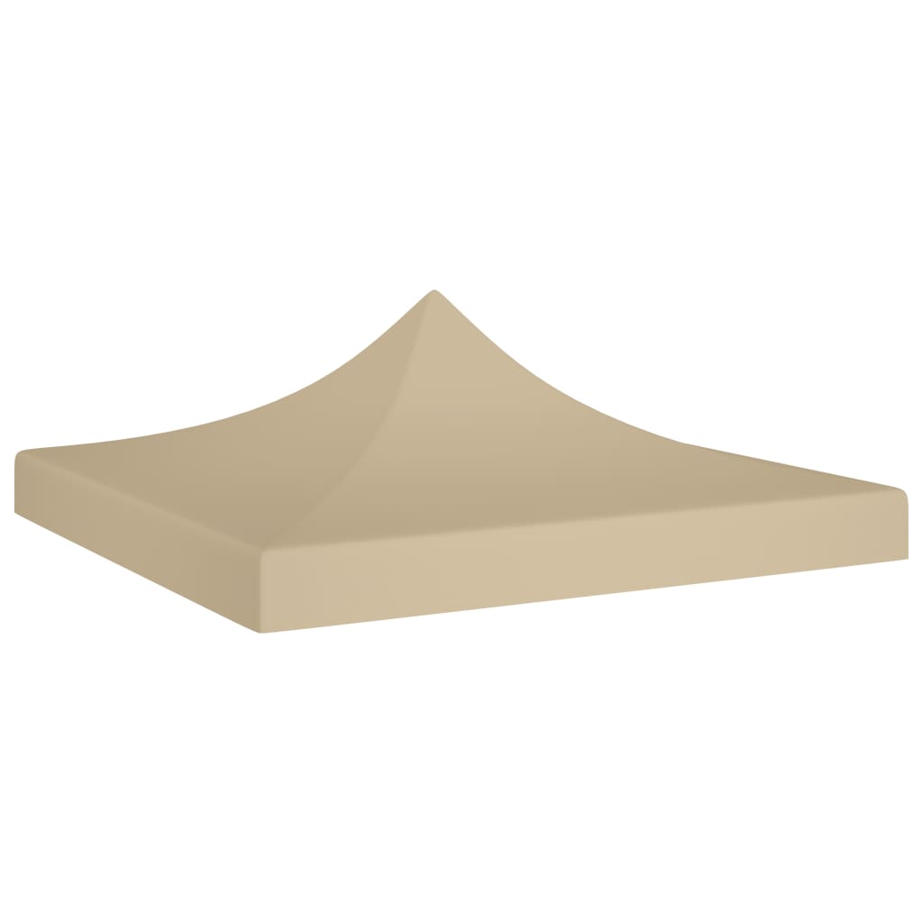 vidaXL Juhlateltan katto 3x3 m beige 270 g/m²