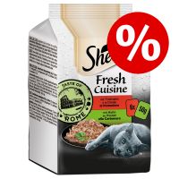 6 x 50 g Sheba Fresh Cuisine erikoishintaan! - nauta & vaalea kala