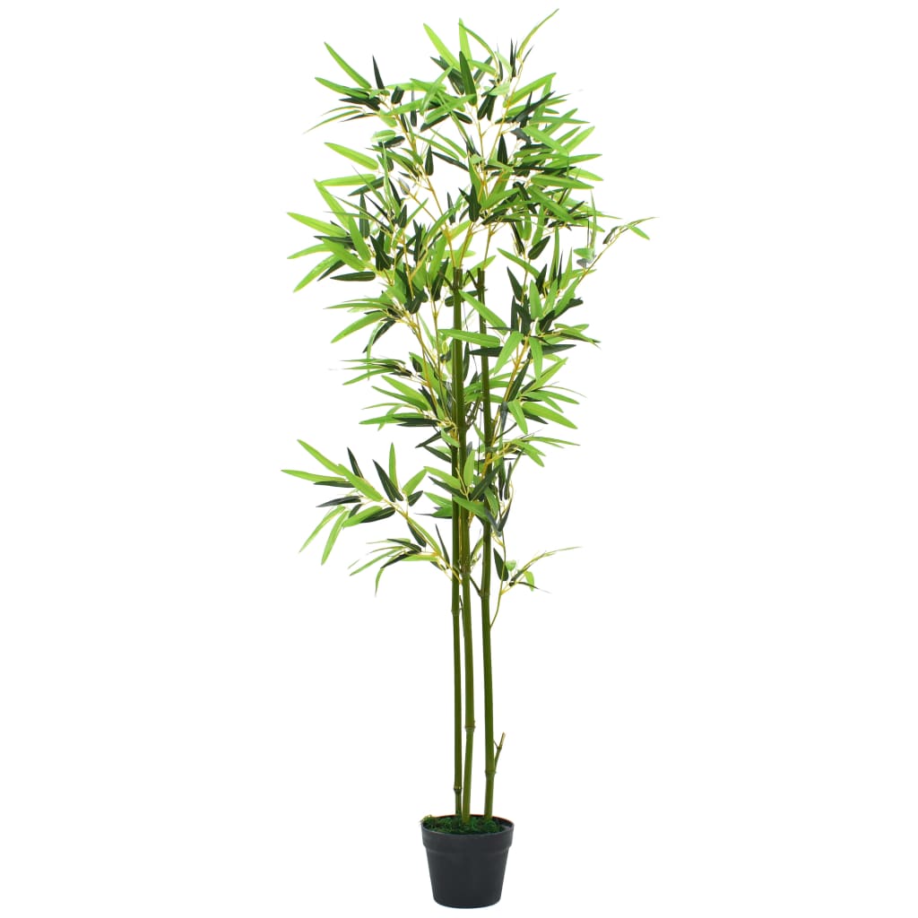 vidaXL Tekokasvi ruukulla bambu 150 cm vihreä