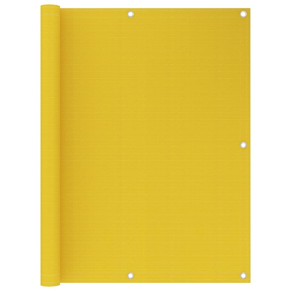 vidaXL Parvekkeen suoja keltainen 120x400 cm HDPE