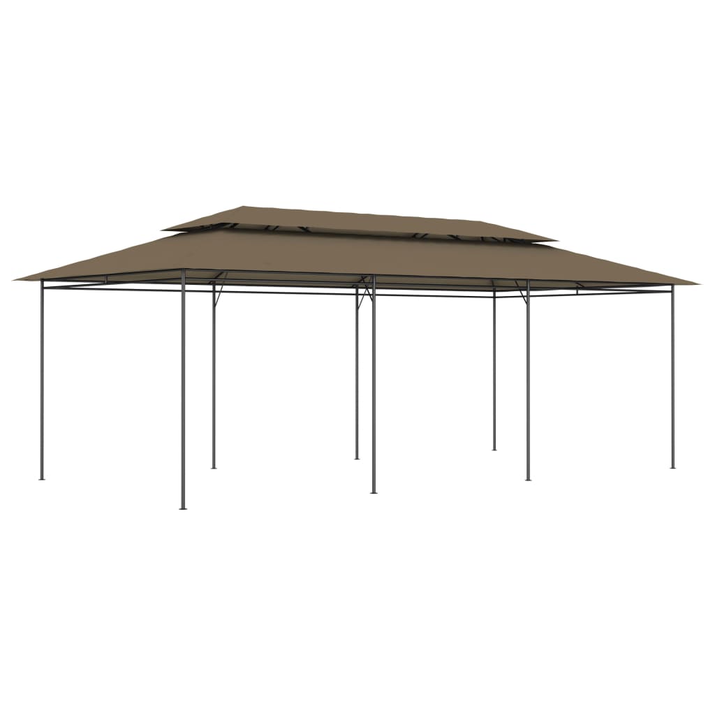 vidaXL Huvimaja 600x298x270 cm ruskeanharmaa 180 g/m²