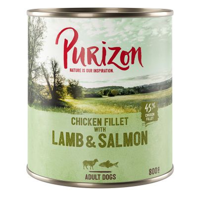Purizon Adult 6 x 800 g - peura & kani kurpitsalla & puolukoilla