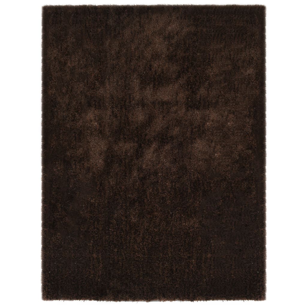 vidaXL Shaggy-matto 80x150 cm ruskea