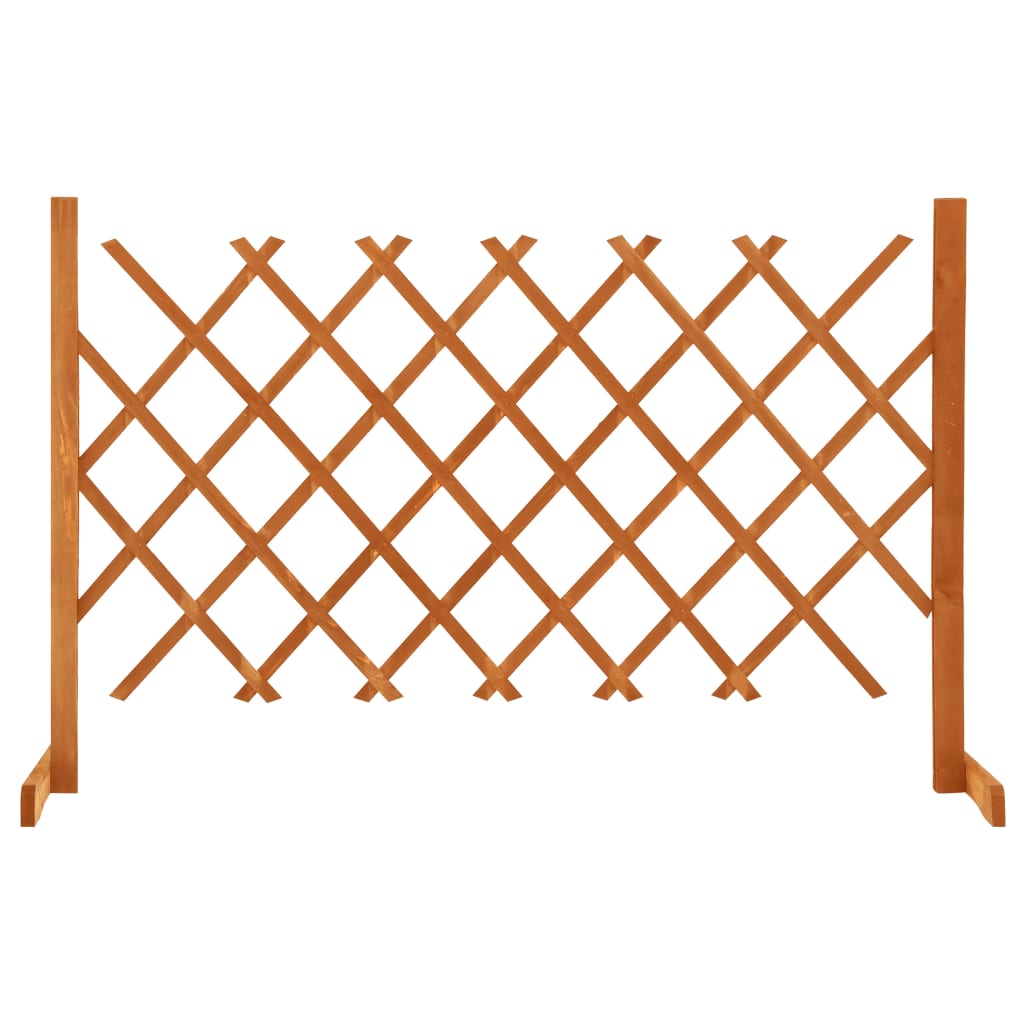 vidaXL Puutarhan säleikköaita oranssi 120x90 cm täysi kuusi