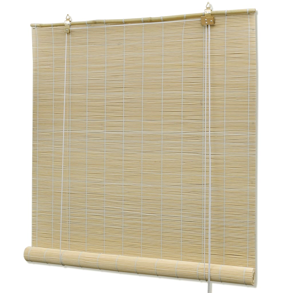 vidaXL Rullaverho bambu 100x220 cm luonnollinen
