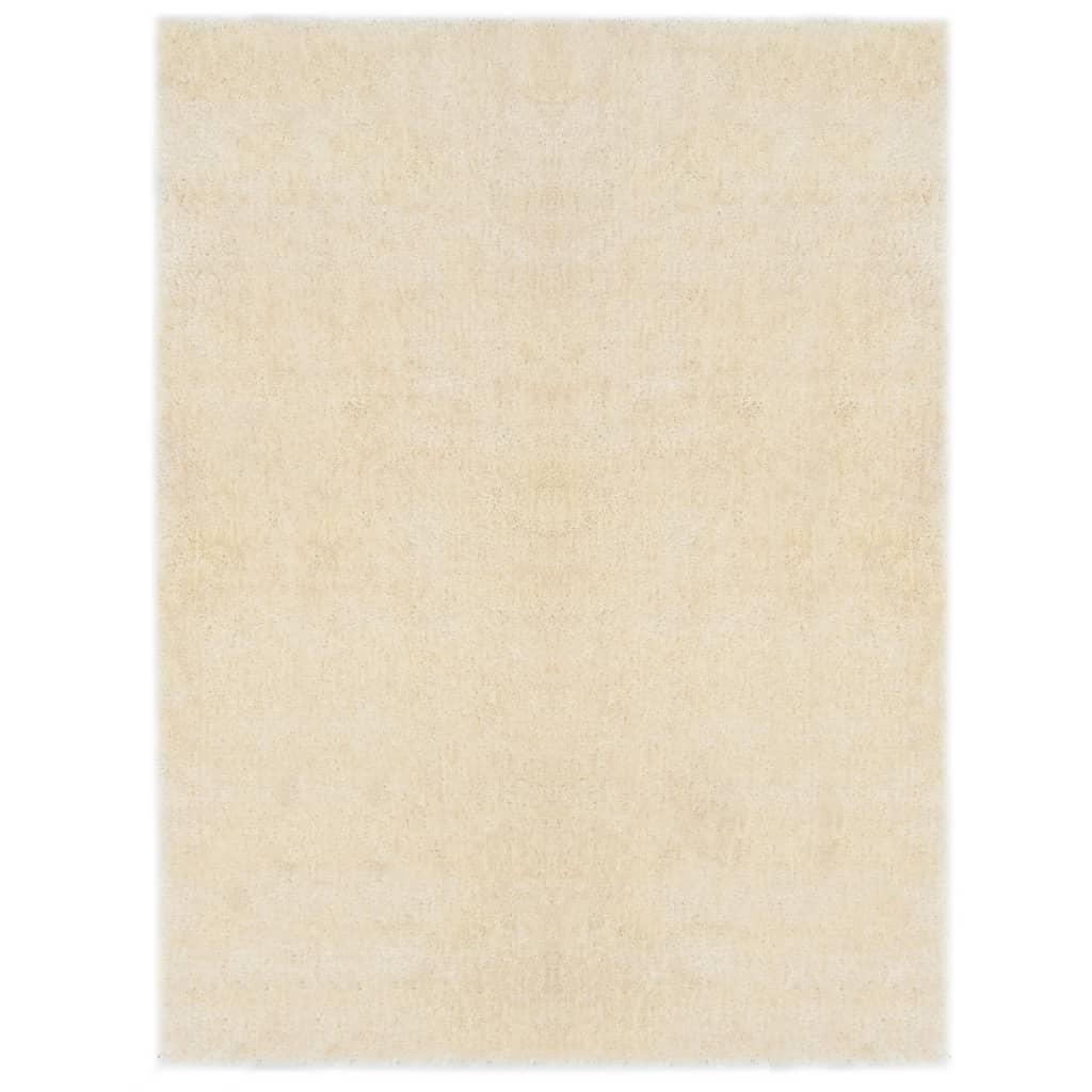 vidaXL Shaggy-matto 160x230 cm kerma