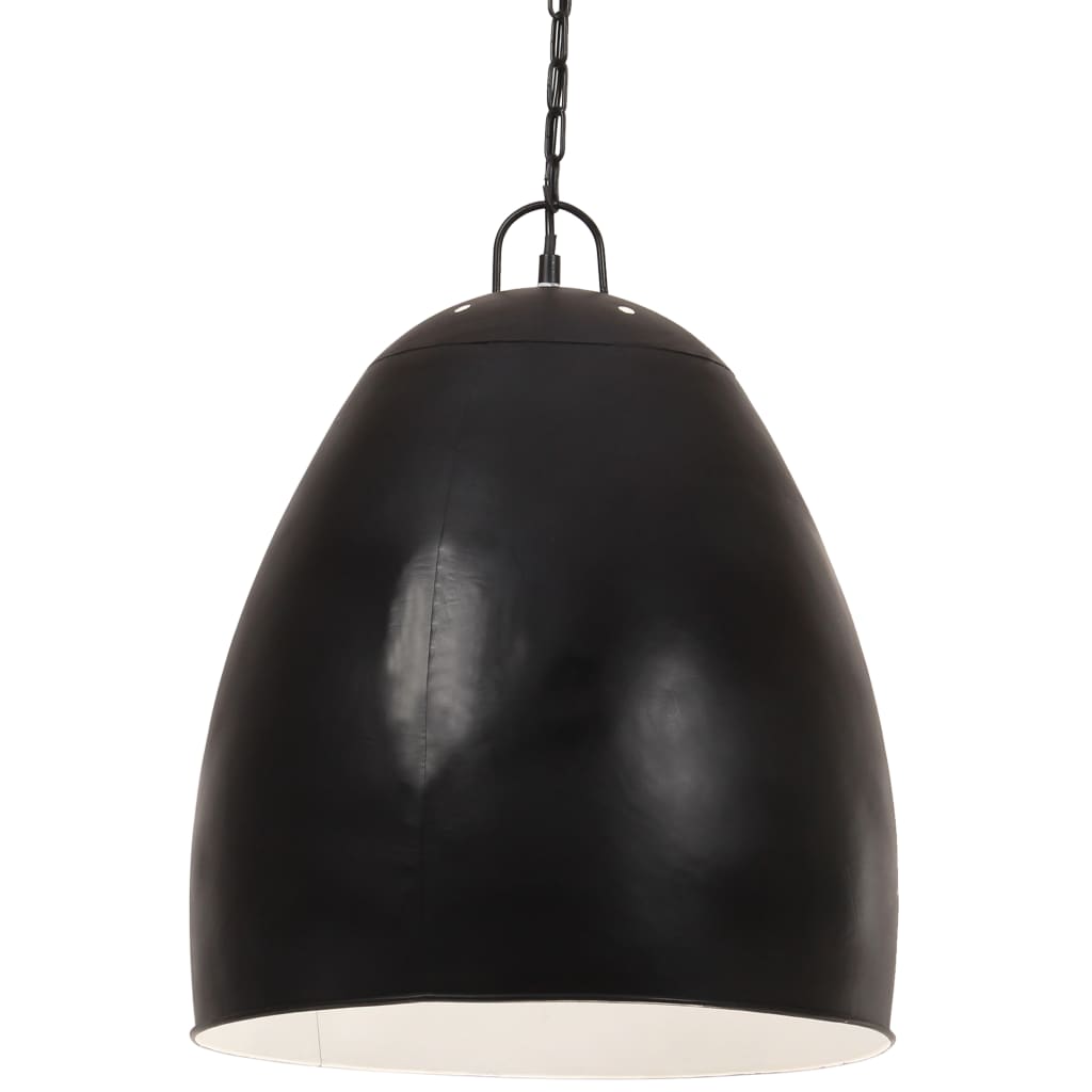 vidaXL Teollistyylinen riippuvalaisin 25 W musta pyöreä 42 cm E27