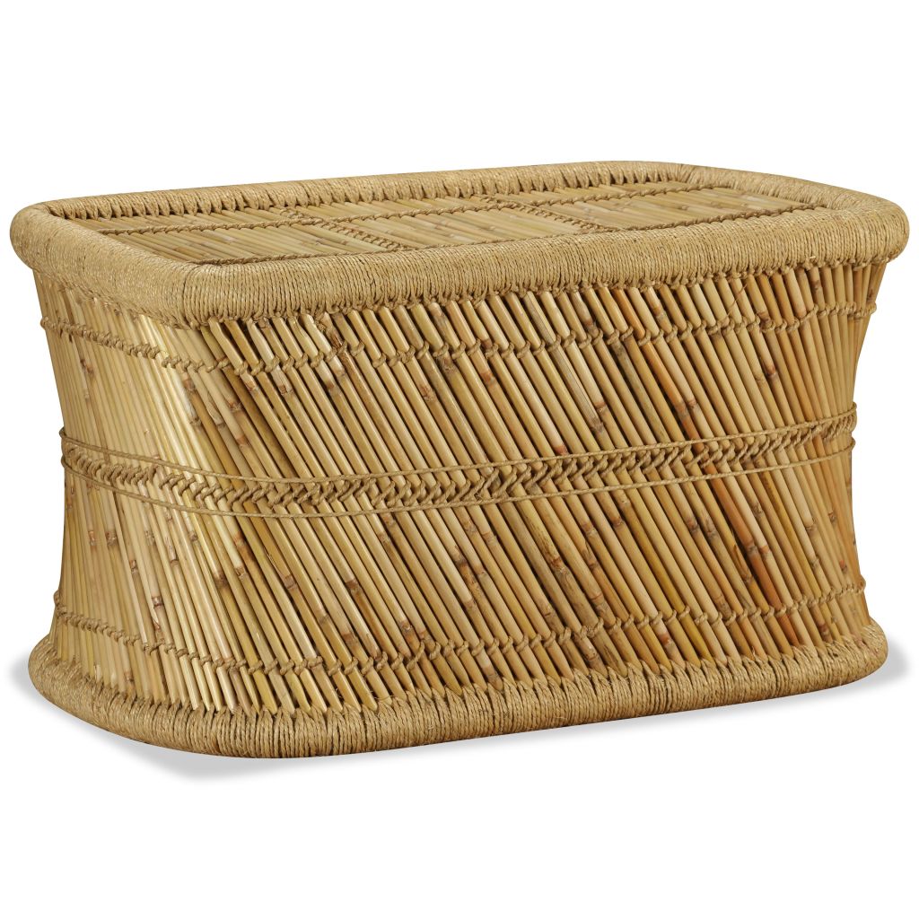 vidaXL Sohvapöytä suorakaide 78x50x45 cm bambu