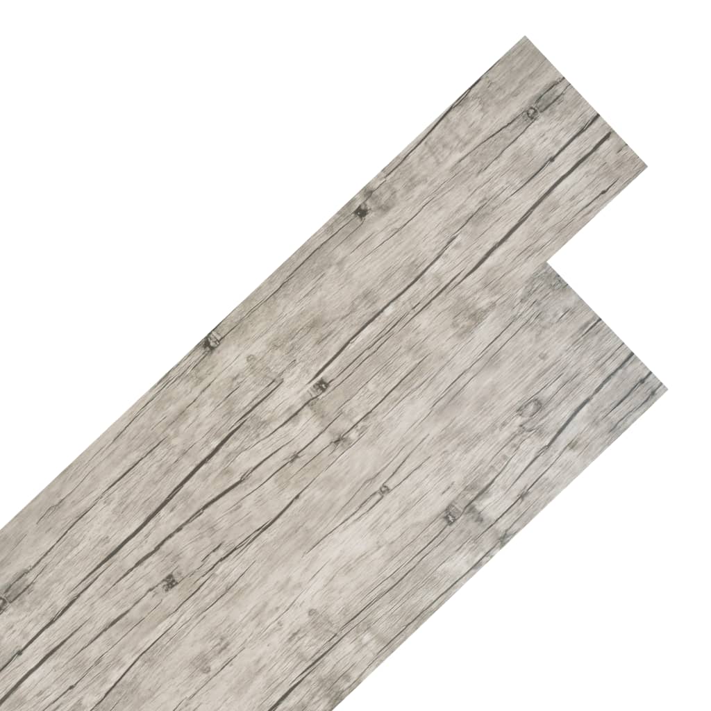 vidaXL PVC-lattialankut 5,26 m² 2 mm Kulunut tammi