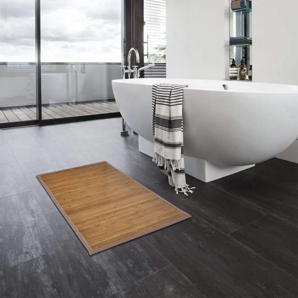 vidaXL Bambu kylpymatto 2 kpl 60x90 cm ruskea