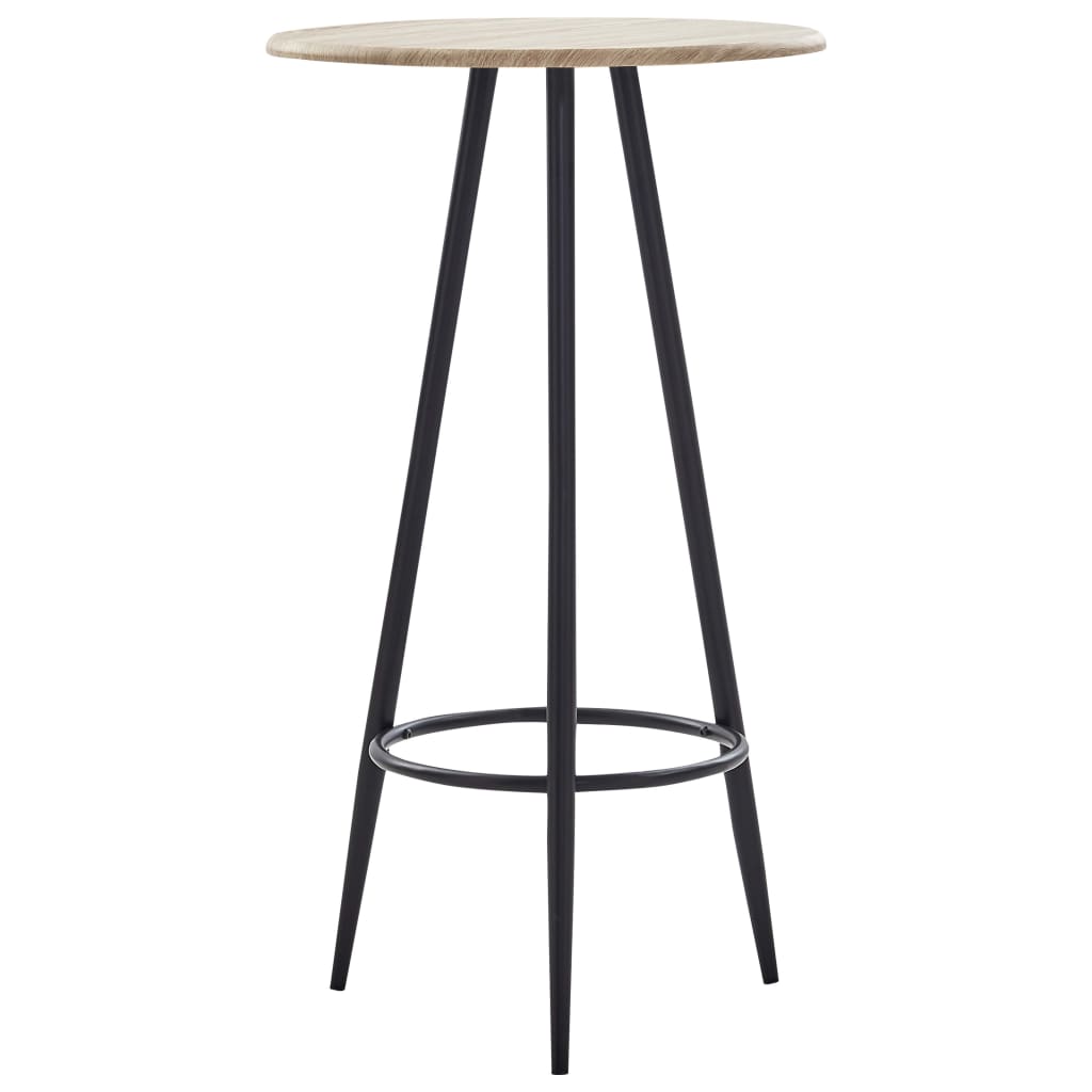 vidaXL Baaripöytä tammi 60x107,5 cm MDF