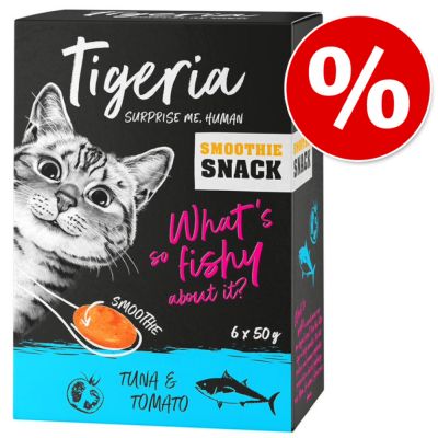 6 x 50 g Tigeria Smoothie Snack kokeiluhintaan! - kana & kurpitsa