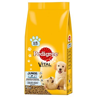 Pedigree Junior Medium Chicken & Rice - 15 kg