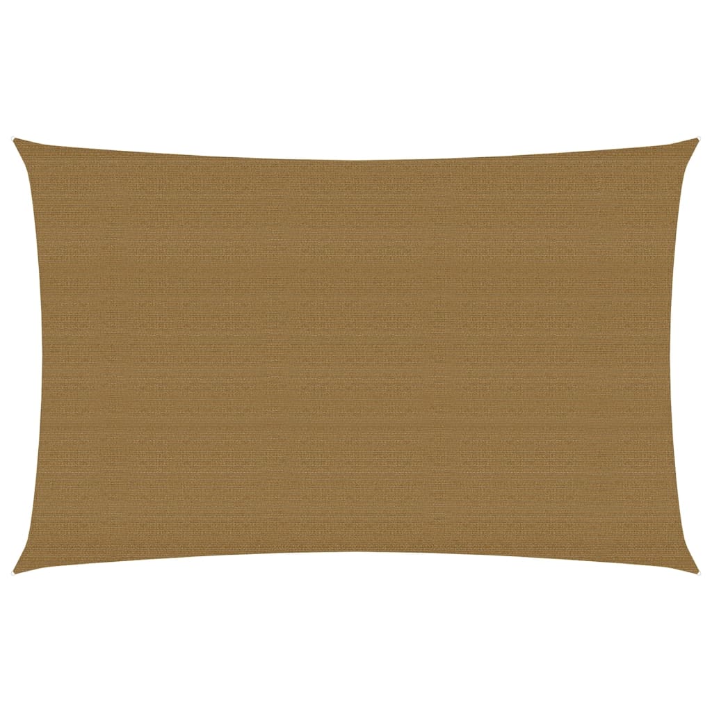 vidaXL Aurinkopurje 160 g/m² harmaanruskea 2,5x4,5 m HDPE
