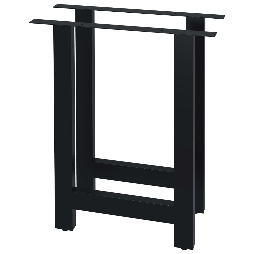 vidaXL Ruokapöydän jalat 2 kpl H-runko 60x72 cm
